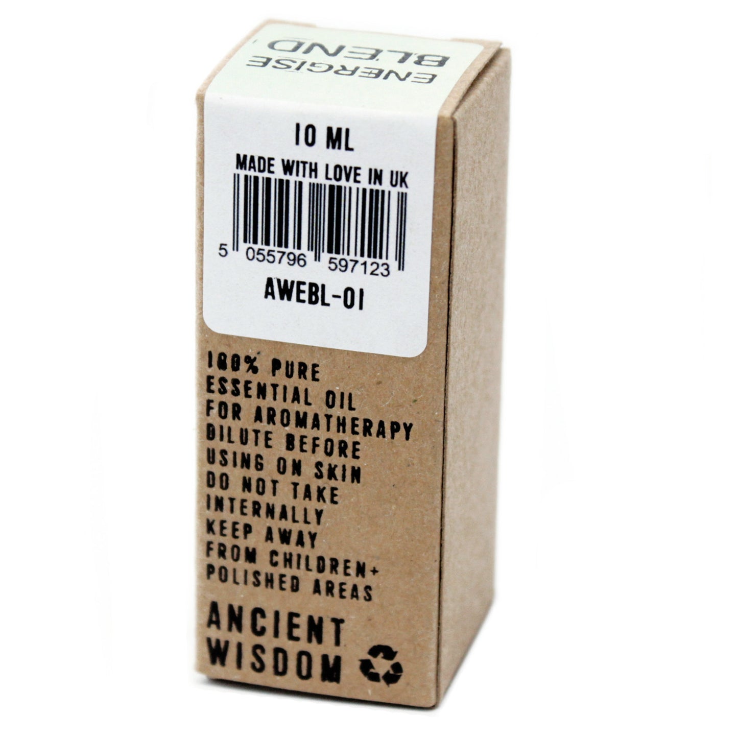Energising Premium Essential Oil Blend - Boxed - 10ml