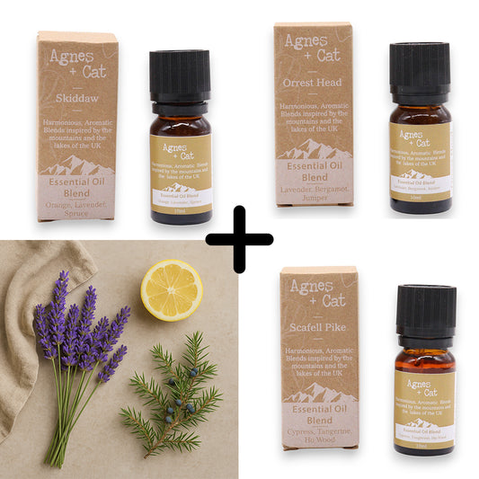 Agnes & Cat - Relax & Unwind Set Of 3 Premium Essential Oil Blends