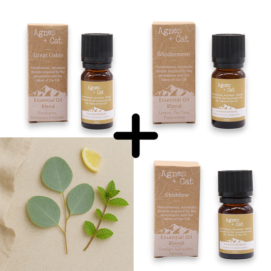 Agnes & Cat - Breathe Easy Set Of 3 Premium Essential Oil Blends